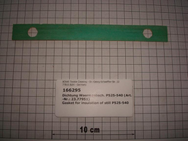 Gasket,square,20x190x3mm,2-holes,for heat insulation of distillation,P525-540