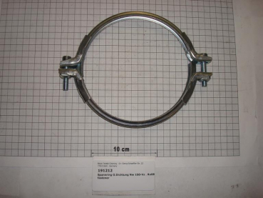 Clamping ring,w/o gasket,NW150mm,galvanized
