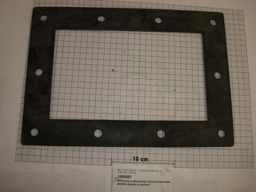 Gasket,square,227x323x4mm,10-holes,air duct,P564