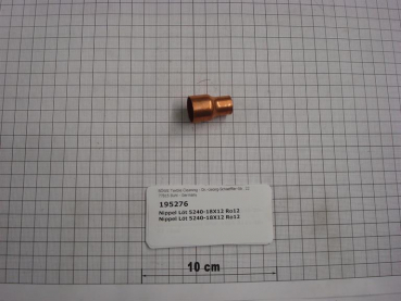 Soldering socket,18x12mm,copper,DIN2856,Nr.5240