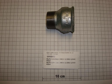 Reducing socket,246V4032,1 1/2"x1 1/4",I/O,galvanized