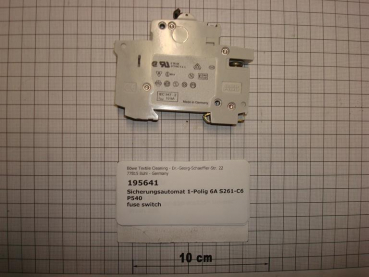 Circuit breaker 1 pole 6A S261-C6