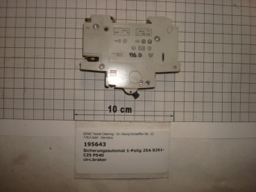 Circuit breaker 1 pole 25A S261-C25