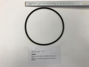 Gasket,round,120x128x4mm,o-ring,FPM70,P532,Polysorba SI pump
