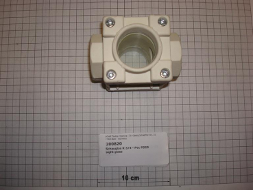 Sight glass,DN20,3/4",PVC,plastic,P520,w/o light