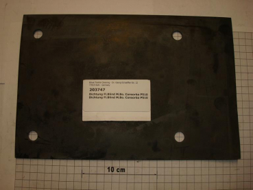 Gasket,square,200x300x4mm,4-holes,Consorba,P5100