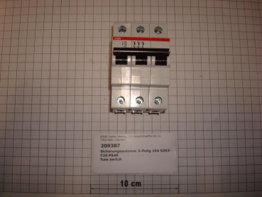 Circuit breaker 3 pole 16A S263-C16