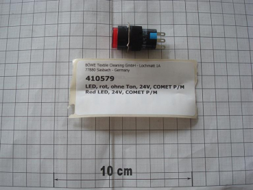 Red LED, 24V, COMET P/M