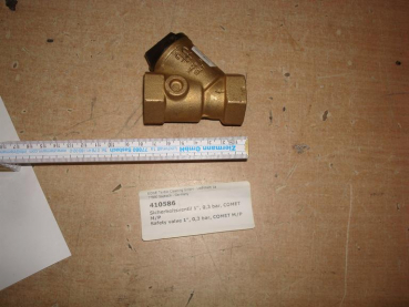 Safety valve 1", 0,3 bar, COMET P/M