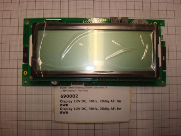Display,12VDC,50Hz,20dig AF,BÖWE M/MP washing machine
