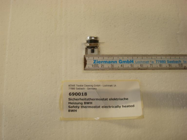 Safety thermostat,electrically heated,BÖWE BWH10-60TP washing machine