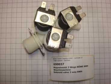 Solenoid valve water,3 ways,BÖWE BWH-10-35TP+BWH-10-60TP2+BWL-10-35TP2 washing machine
