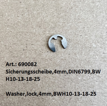 Washer,lock,4mm,DIN6799,BÖWE BWH-10-13-18-25-35TP+BWH-45-60TP2 washing machine