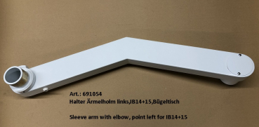 Holder,Sleeve arm with elbow,left for IB14+15