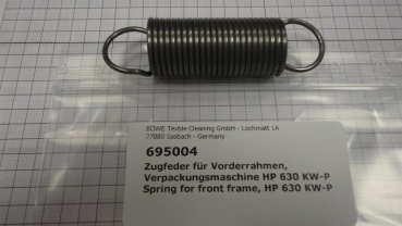 Spring for front frame, HP630 KW-P