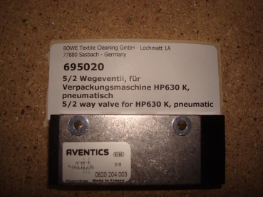 5/2 ways valve,for HP630 K,pneumatic
