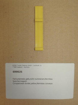 Compartment divider,yellow,Normbau conveyor