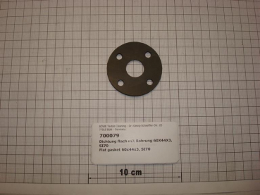Gasket,round,44x60x3mm,4-holes,SI70