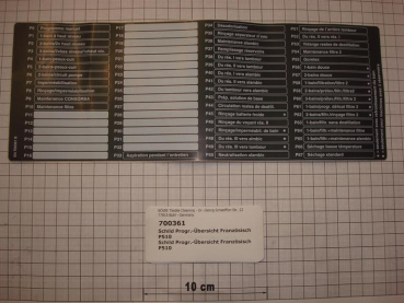 Program sticker French, P5.100