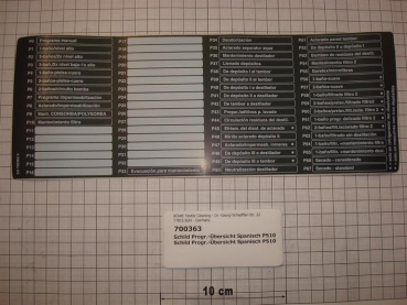 Program sticker Spanish, P5.100