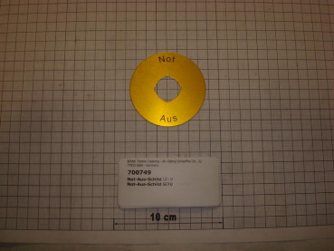 Plate "Not-Aus",SI70