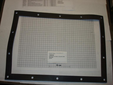 Gasket,square,331x458x4mm,14-holes,Consorba