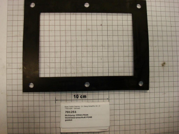 Gasket,square,175x235x4mm,6-holes,for fan housing,P240