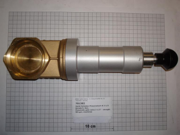Gate valve pneumatic,2 1/2",straight,5th gen/SI70/Polysorba