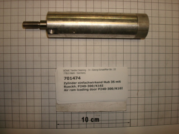 Compressed air cylinder,stroke=35mm,with return spring,single-acting,P240,300,K16I