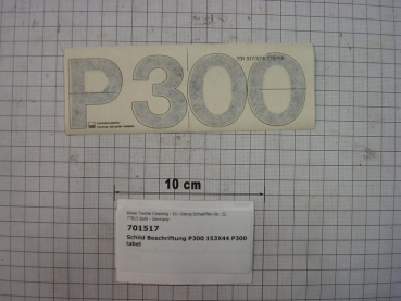 Label,"P300",44x153mm