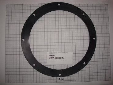 Gasket,round,208x260x3mm,8-holes,SI70