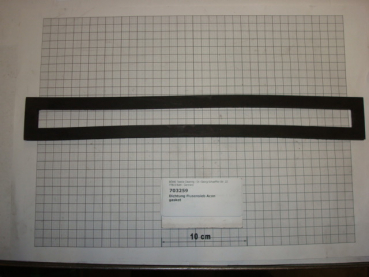 Gasket,square,50x366x6mm,lint filter Consorba,P525,P540