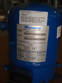 Cooling compressor,MTZ40JH6,R404A,230V-50Hz,P520,P525,P240,P300,P12old