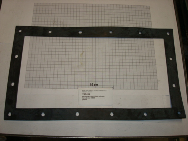 Gasket,square,270x470x4mm,16-holes,air duct preheater,K16I