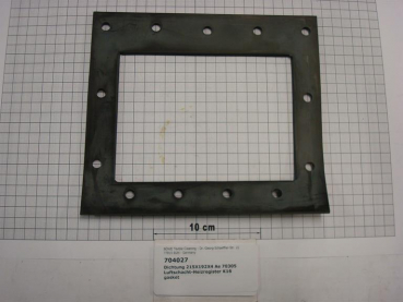 Gasket,square,192x215x4mm,13-holes,air duct-heater,K16