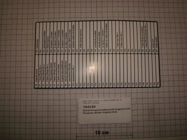 Program sticker Spanish K16