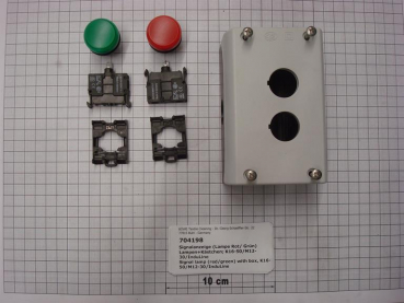 Signal lamp (red/green) with box