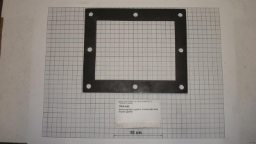 Gasket,square,175x210x4mm,8-holes,heater,K25