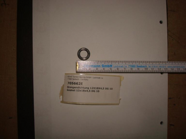 Gasket,round,12x18x4,5mm,DG 10