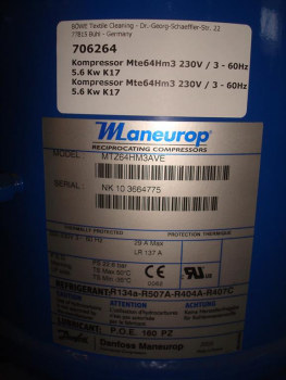 Cooling compressor,MTZ64HM3,230V-60Hz,5,6kW,K17