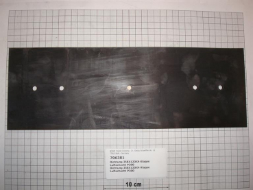 Gasket,square,120x358x4mm,5-holes,flap for air duct,P300
