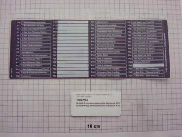Program sticker German P25
