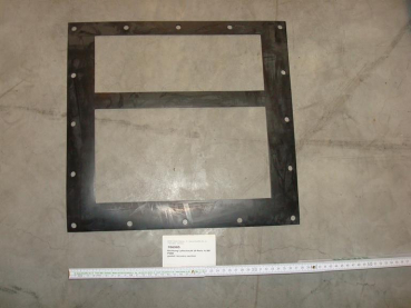 Gasket,square,370x385x4mm,16-holes,air duct Ul-perbunan,P300