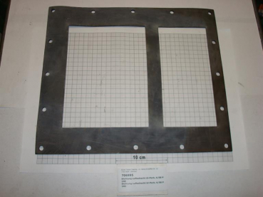 Gasket,square,314x364x4mm,16-holes,air duct,perbunan,P240