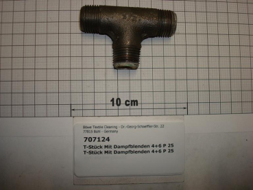 T-piece,with steam blades,1/2"x4+6mm,P25/M12-18/P21-30/InduLine