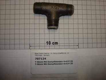 T-Stück,mit Dampfblende,1/2"x4+6mm, P25/M12-18/P21-30/InduLine