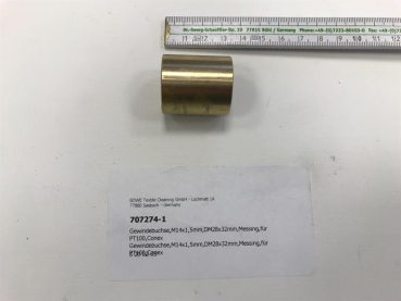 Threaded bush,M14x1,5mm,DM28x32mm,brass,for PT100,Conex