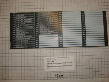 Program sticker Italian K25