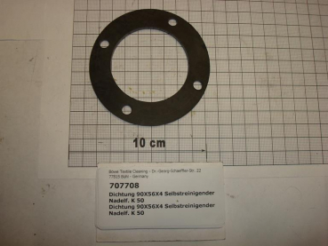 Gasket,round,56x90x4mm,4-holes,self-cleaning button trap,K50