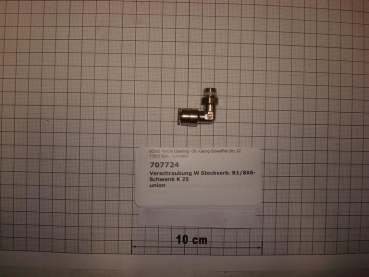 Elbow plug connector,1/8"x6mm,brass,rotatable